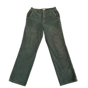Faherty Corduroy Pants Men 30 Green Organic Cotton Straight Leg Casual B9